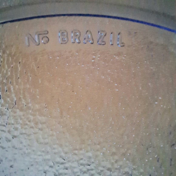 Cobalt Blue Glass Pie Plate - Vintage - Picture 3 of 4